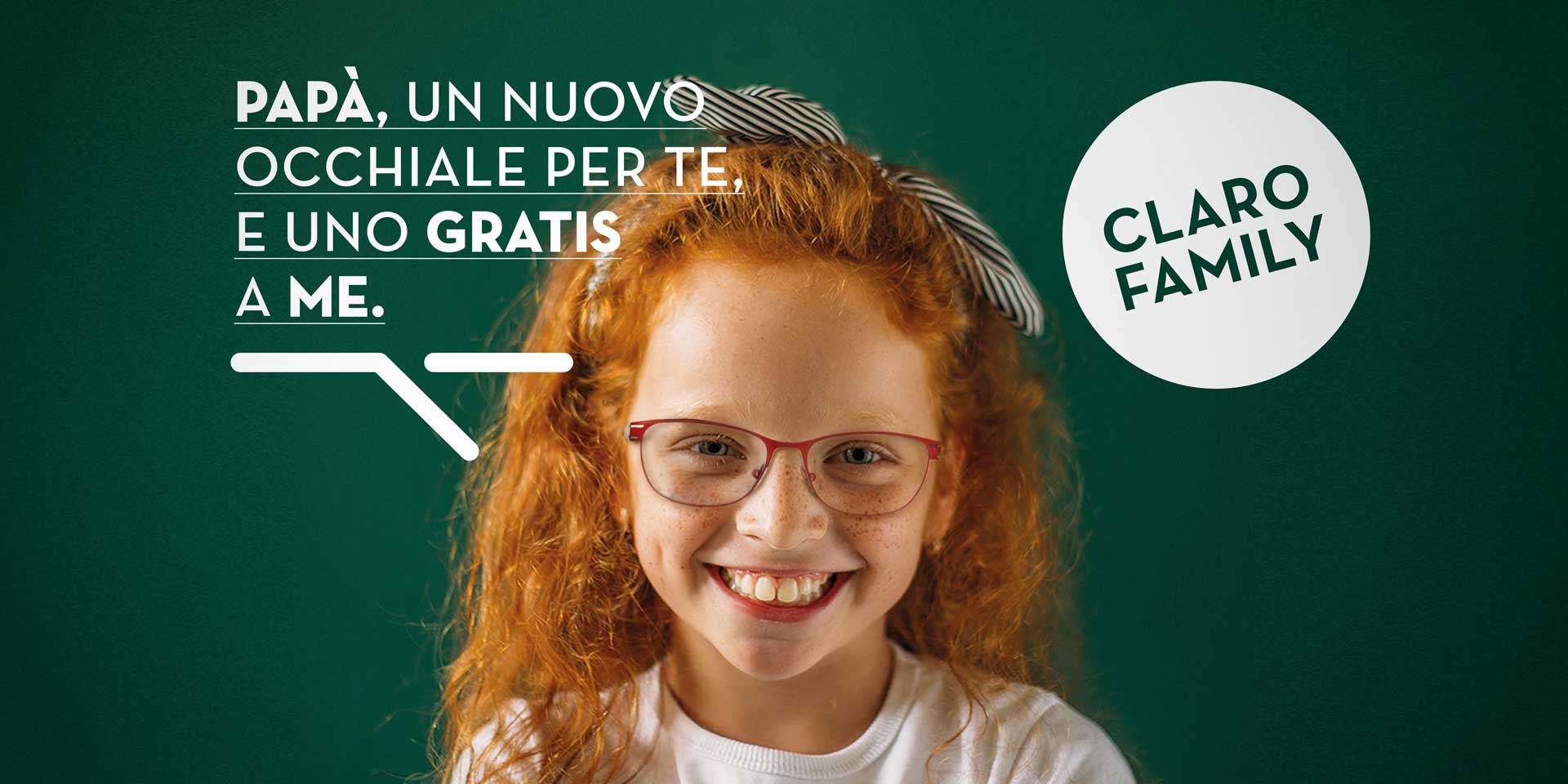 L’OCCHIALE DA BAMBINO È GRATIS CON CLARO FAMILY!