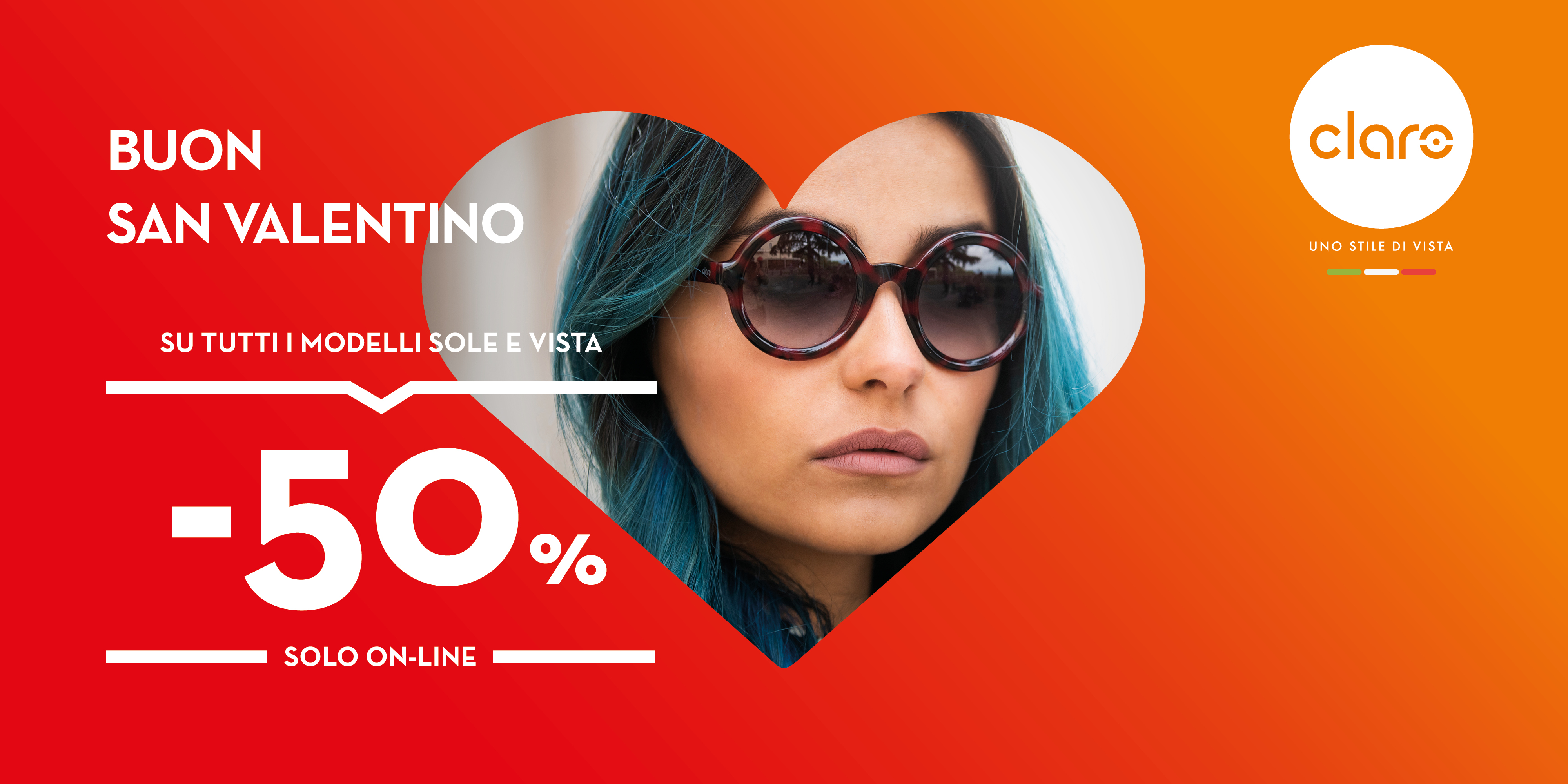 BUON SAN VALENTINO! -50% ONLINE