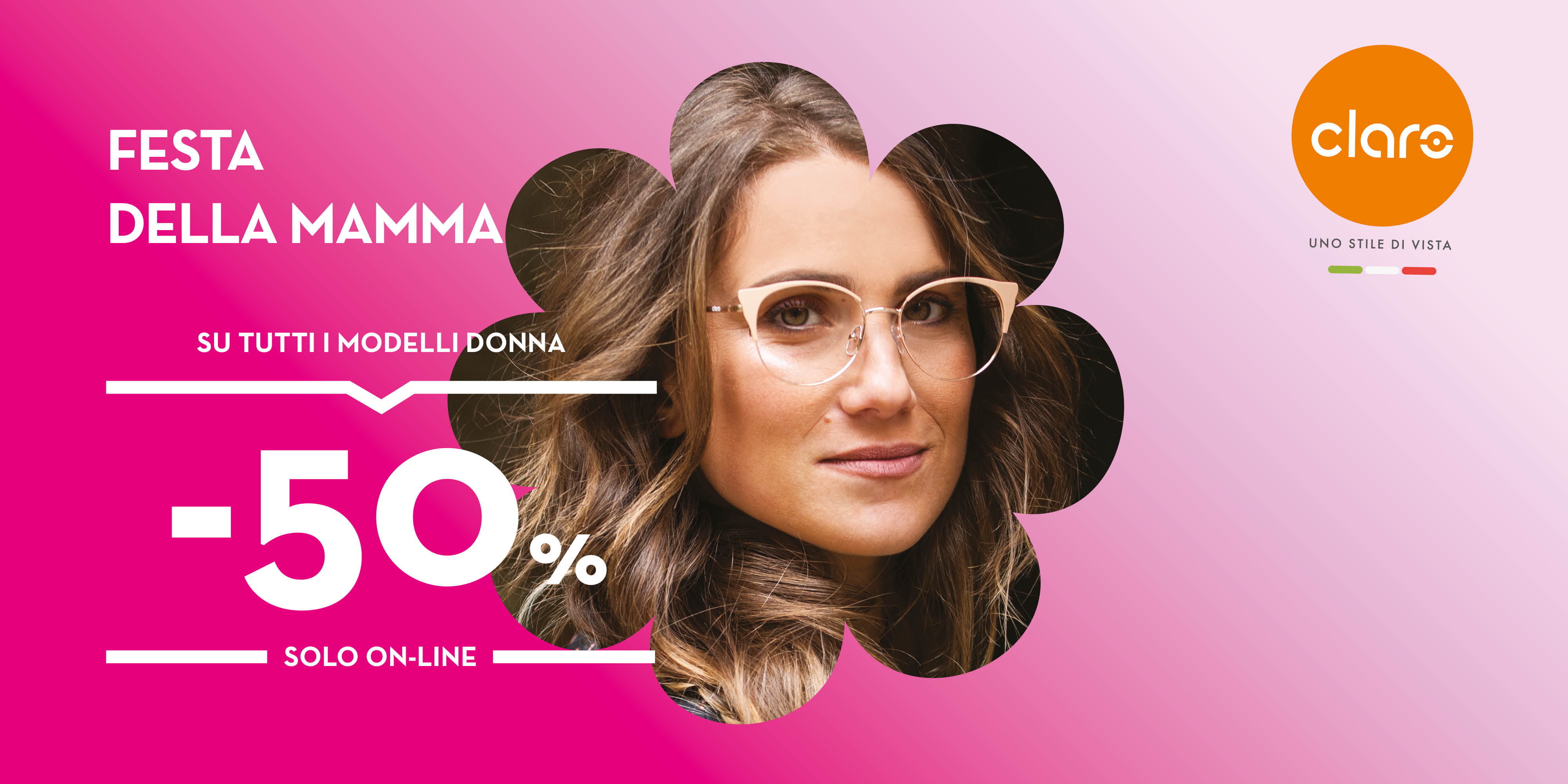 -50% ONLINE PER LA FESTA DELLA MAMMA!