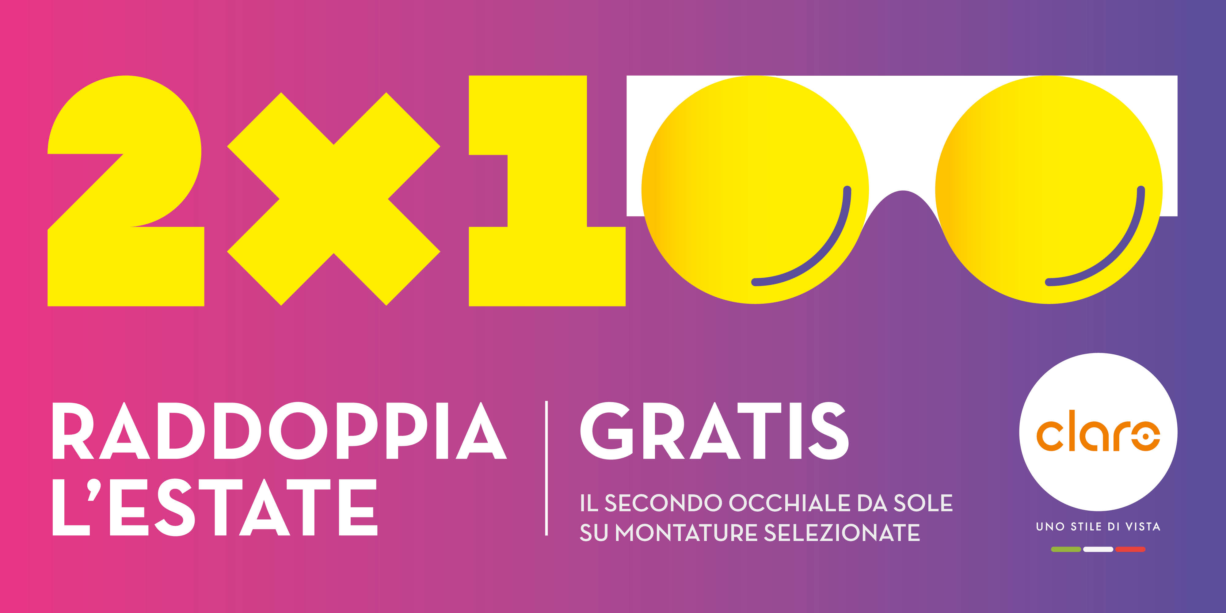 RADDOPPIA LA TUA ESTATE CON I SALDI CLARO!