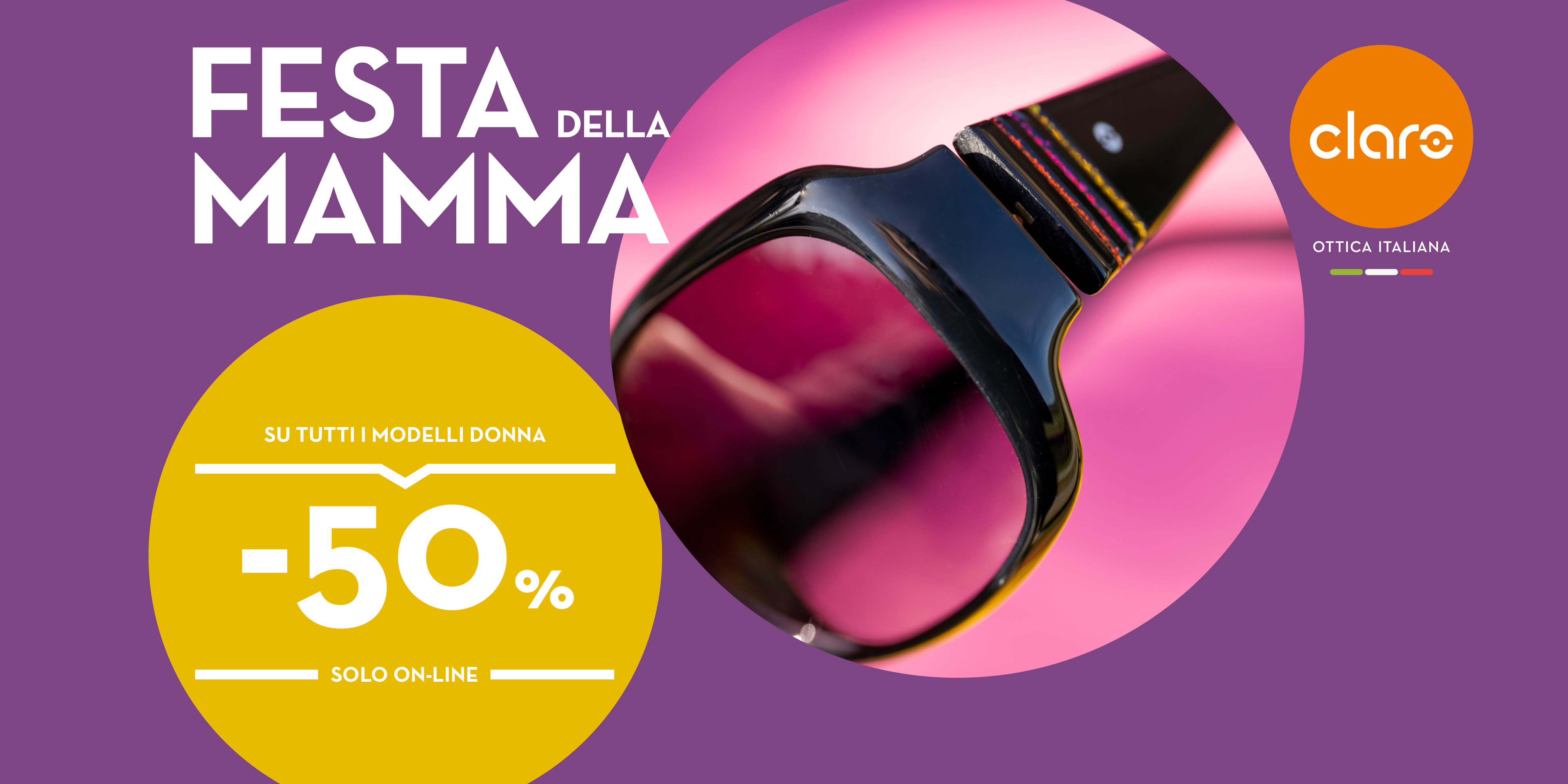 -50% ONLINE PER LA FESTA DELLA MAMMA!