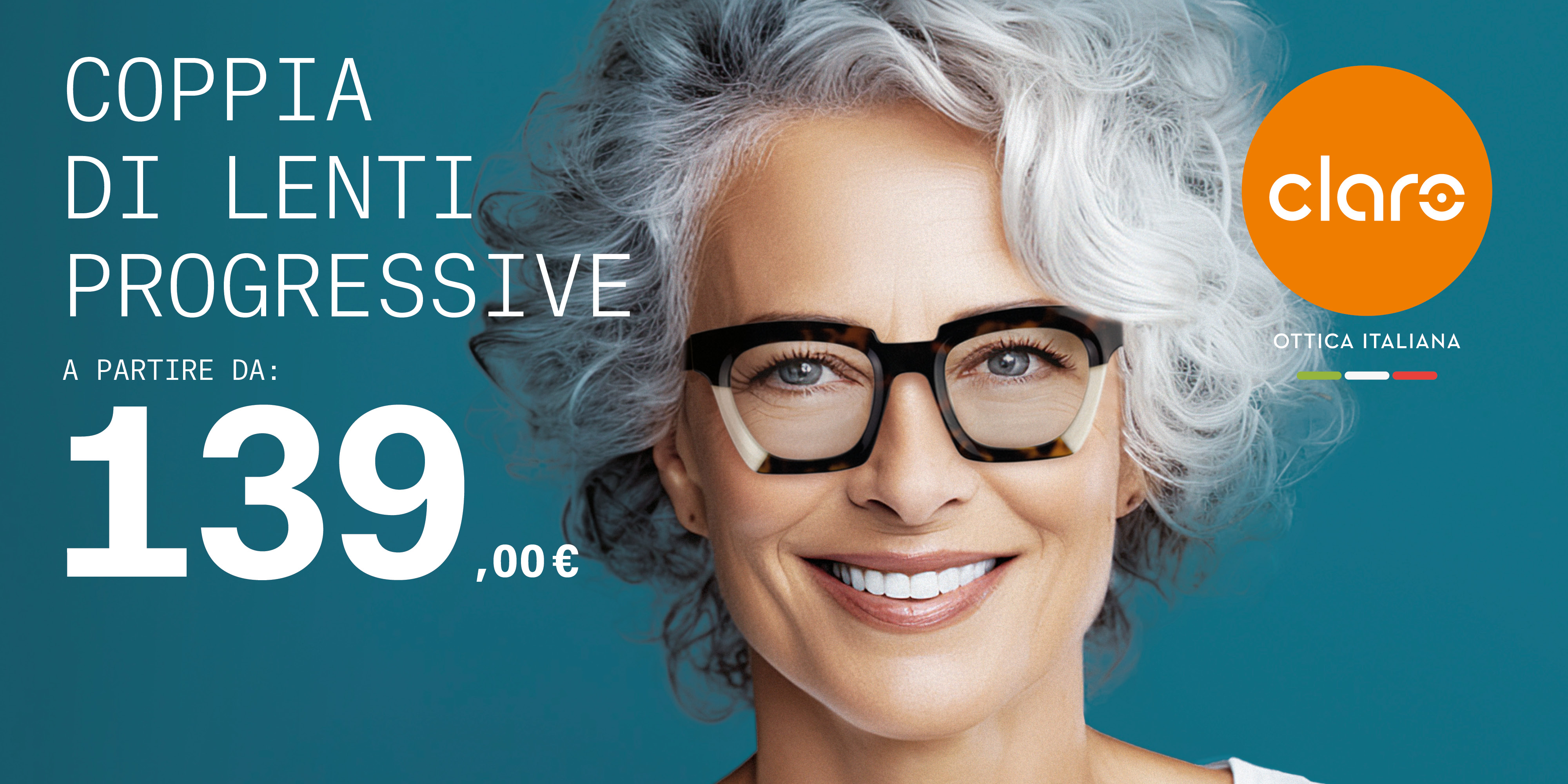 COPPIA DI LENTI PROGRESSIVE A PARTIRE DA 139€