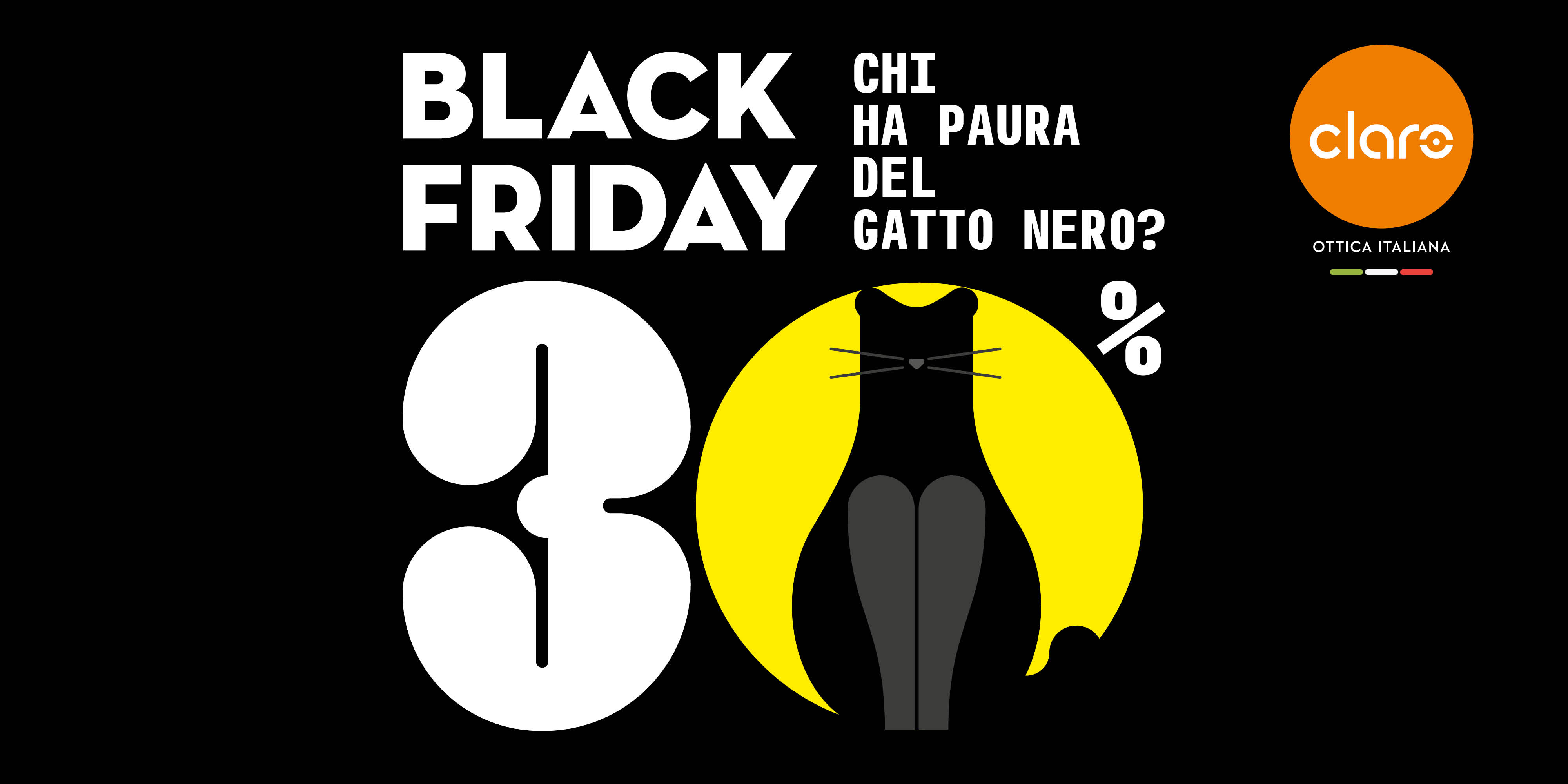 Chi ha paura del gatto nero? 30% di sconto con il Black Friday Claro!