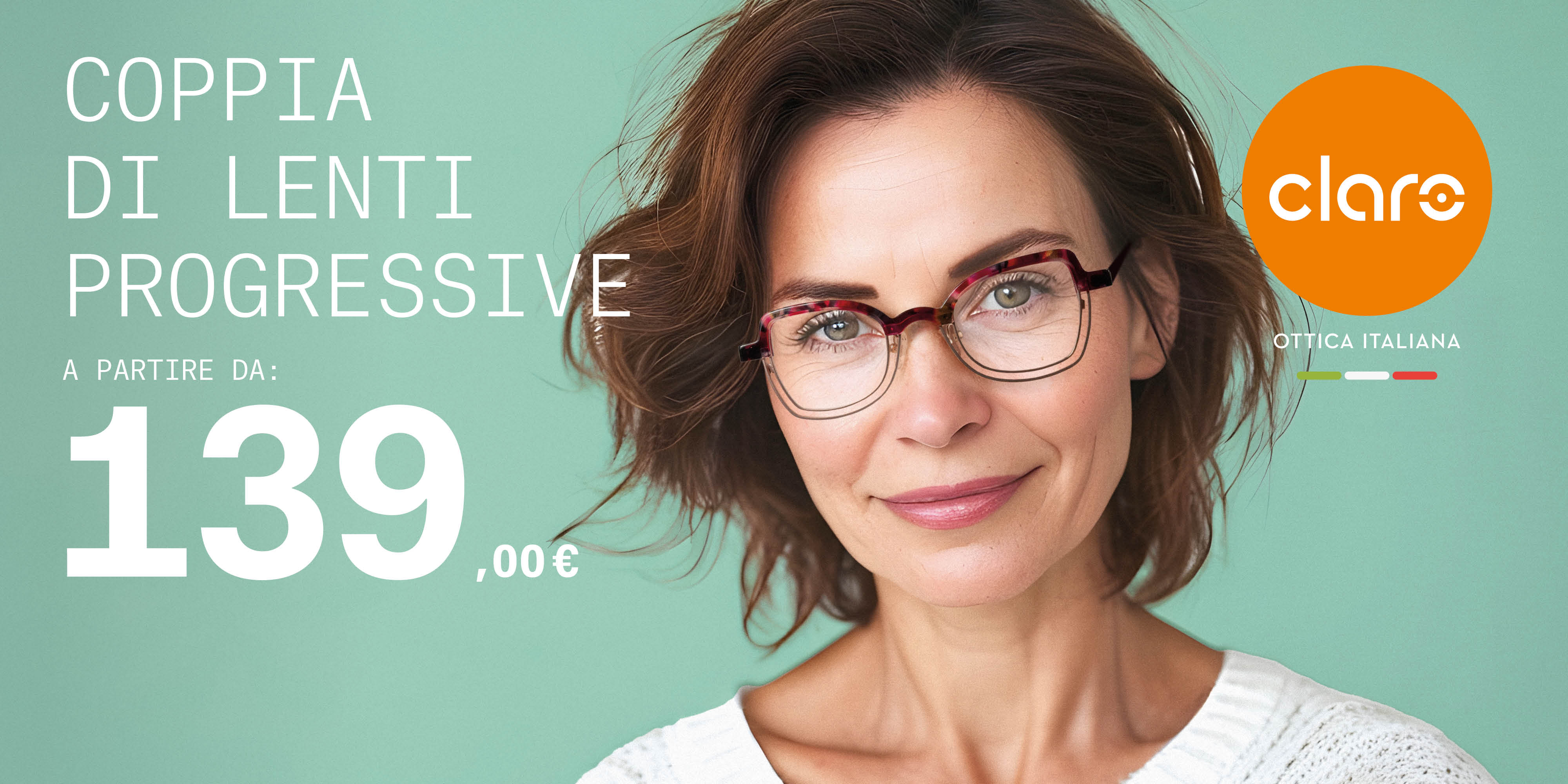 COPPIA DI LENTI PROGRESSIVE A PARTIRE DA 139€!